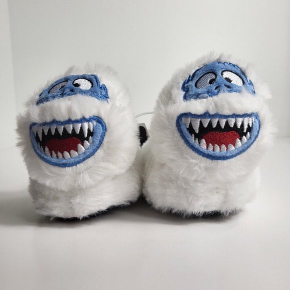 Rudolph Red Nosed Reindeer Slippers Abominable Snowman Sz 1 Christmas Toddler - Picture 1 of 16